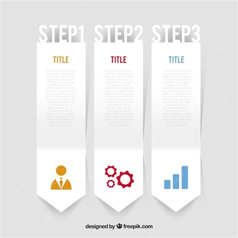 Free Vector Three Infographic Banners With Color Details