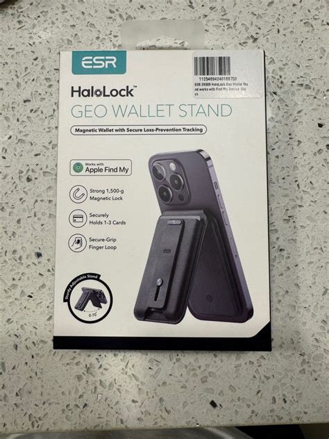 Esr Halolock Geo Wallet Stand Magsafe Black Mobile Phones Gadgets