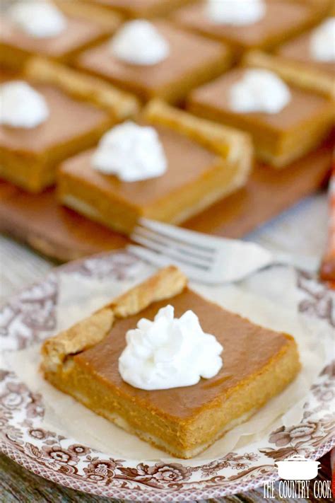 Easy Pumpkin Pie Bars The Country Cook