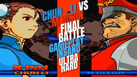 CHUN LI VS M BISON FINAL BATTLE STREET FIGHTER ALPHA 3 MAX HIGH