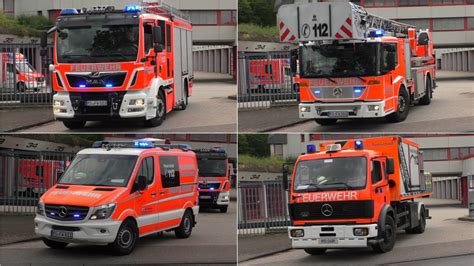 NEUES HLF 20 WLF AB SLM Einsatzfahrten Der Berufsfeuerwehr