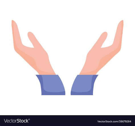 Raised hands design Royalty Free Vector Image - VectorStock