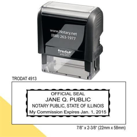 Illinois Notary Stamp Fast Shipping