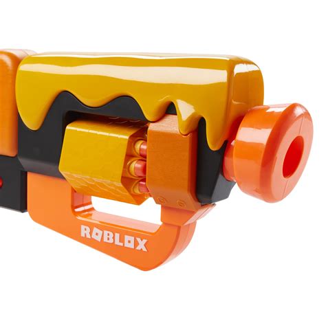 Nerf Roblox Adopt Me Bees Lever Action Dart Blaster Rotating 8 Dart Drum 8 Elite Darts