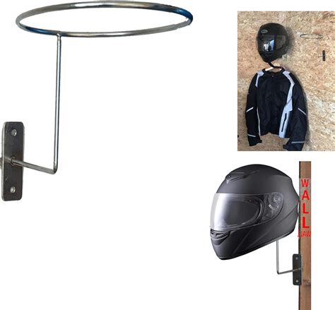 Steel Motorcycle Accessories Helmet Holder Hanger Rack Wall Mounted Hook For Coats Hats Caps