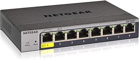 Netgear GS108T Switch De Red Gigabit Ethernet Smart Pro Con 8 Puertos