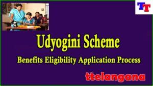 Udyogini Scheme Benefits Eligibility 2024 Application Process