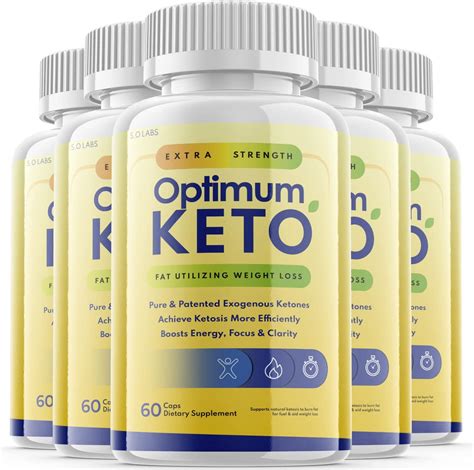 5 Pack Optimum Keto Supplement For Weight Loss Energy And Focus Boosting Dietary Supplements