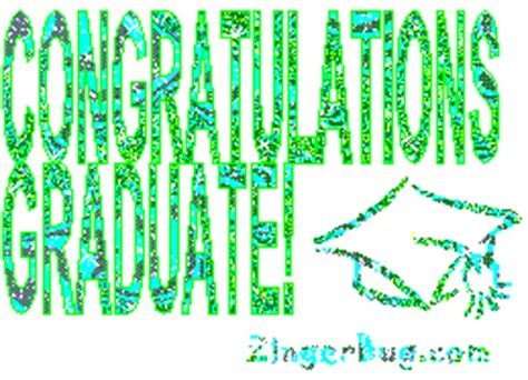 Congratulations Graduate Green Glitter Graphic Glitter Graphic, Greeting, Comment, Meme or GIF