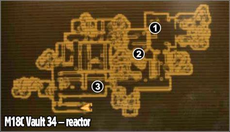 M18 Vault 34 Maps Fallout New Vegas Game Guide