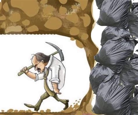 Guy Mining To Garbage Blank Template Imgflip