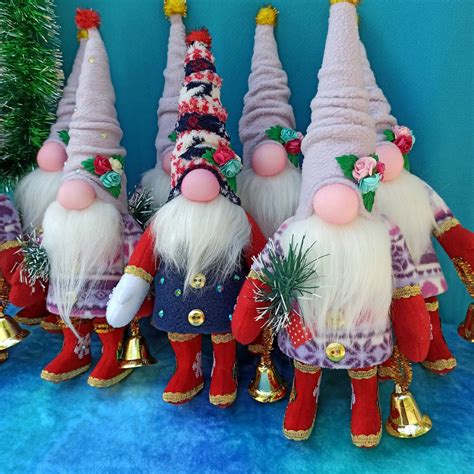 Christmas Gnome Winter Decor Christmas Decor Unique Gnomes Etsy