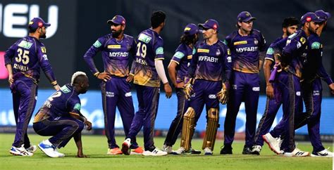 KKR players during the IPL 2023 match