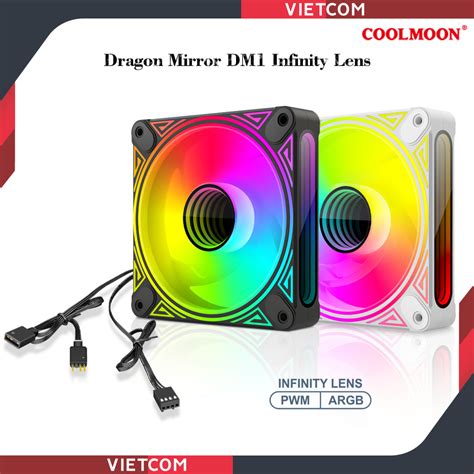 Quạt tản nhiệt Fan Led ARGB Coolmoon DM1 Infinity Lens Kit SHOPPING