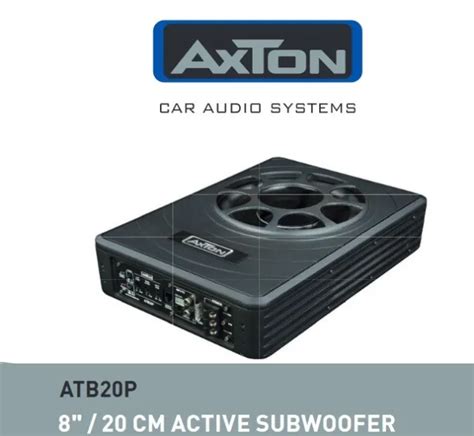 AXTON ATB20P FLAT Active Subwoofer 20cm Con Passive Membrane 150W RMS