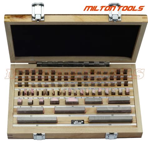 1 005 100mm Block Gauge Inpsection Block 83pcs Set 1 Grade Gauges