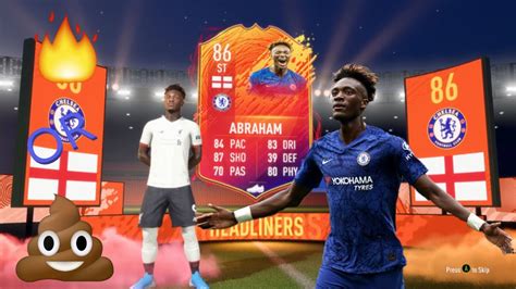 Fifa 20 86 Headliners Tammy Abraham Player Review Youtube