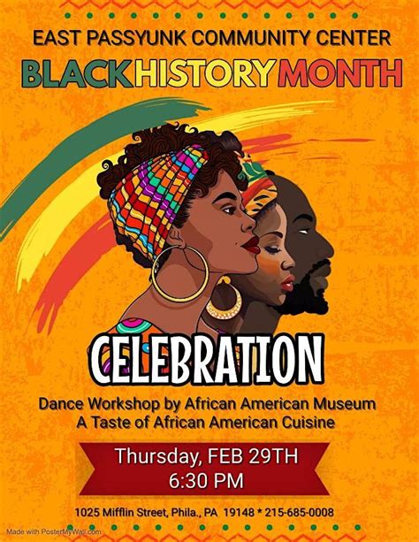 Epcc Black History Month 1025 Mifflin St Philadelphia February 29