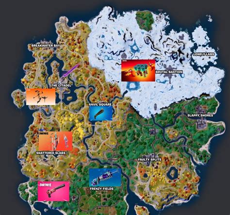 All Mythic weapon locations in Fortnite Chapter 4, season 1 - Dot Esports