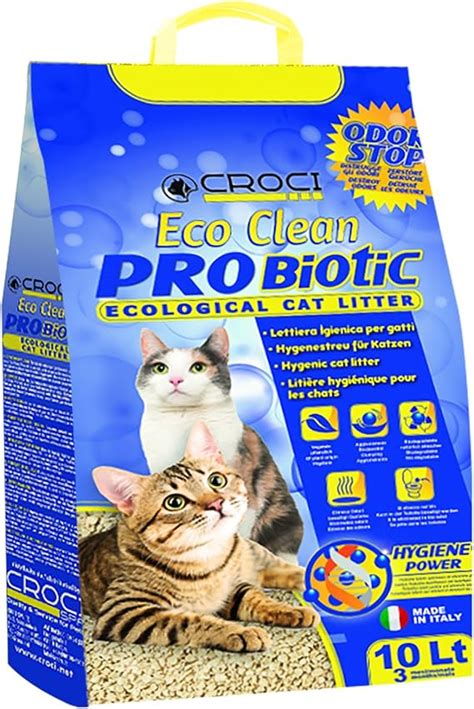 Croci Lettiera Eco Clean Probiotic 10 L Lettiera Gatti Agglomerante