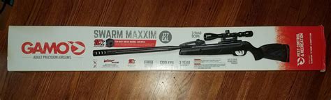 New Gamo Swarm Maxxim 10x Mag Break Barrel Air Rifle Wscope 177