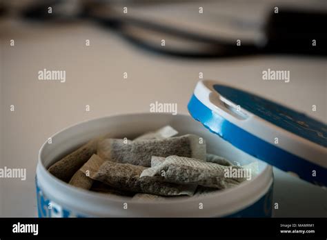 Snus A Box Of Snus A Moist Powder Tobacco Product Widely Consumed In