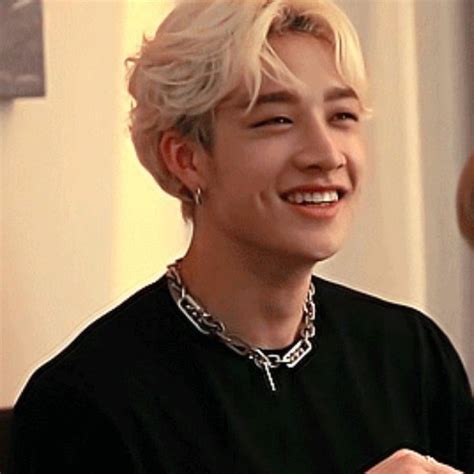 Bangchan Messy Blonde Hair Blonde Eyebrows Blonde Curly Hair
