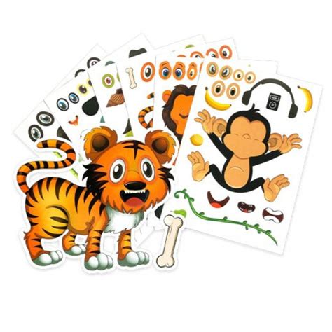 Jungle World Sticker Scene Create Pack Poundtoys