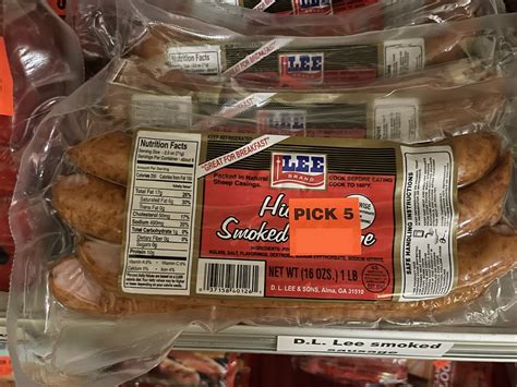 Lee Brand Hickory Smoked Sausage Kingsland Meats