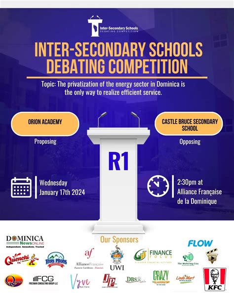 Live On Dno From 230pm Inter Secondary School Debate Between Orion