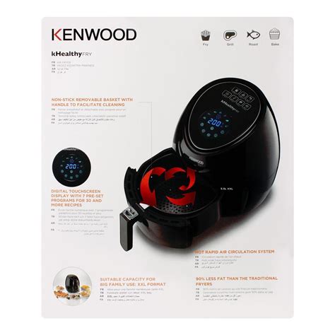 Buy Kenwood Khealthy Digital Air Fry Black Hfp50 Online At Special