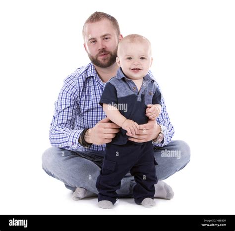 Happy father son play Cut Out Stock Images & Pictures - Alamy