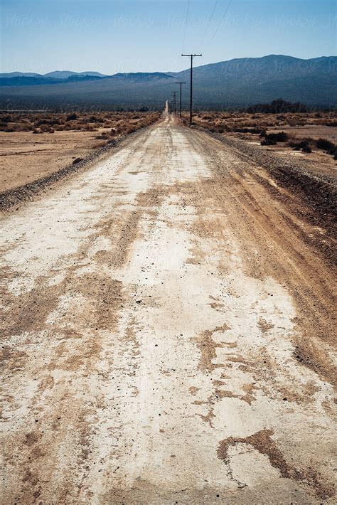 Dirt Road In The Mojave Desert California Del Colaborador De Stocksy