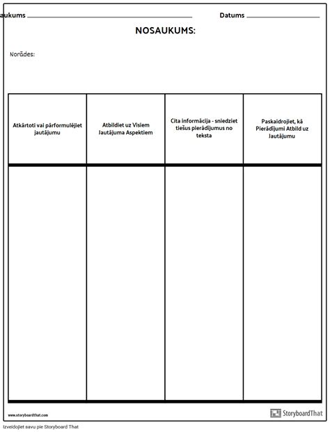 Atv Rt Atbildes Kolonnas Storyboard By Lv Examples