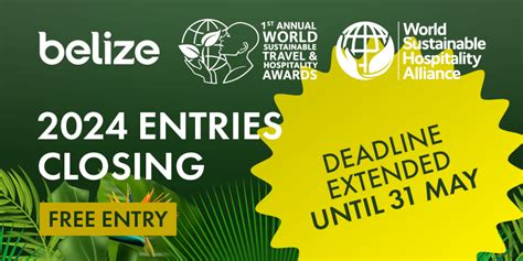 World Sustainable Travel And Hospitality Awards ‘wstha’ Extends Entry Deadline To 31 May World