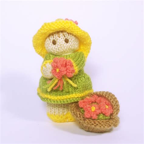 Ravelry Flower Garden Bitsy Baby Doll Pattern By Claire Fairall Designs