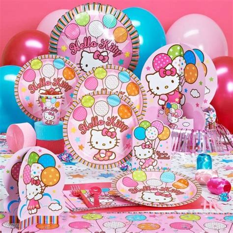 Andrea Here Is The Hello Kitty Party Decorations That Are At Party City I Love The Stars On It