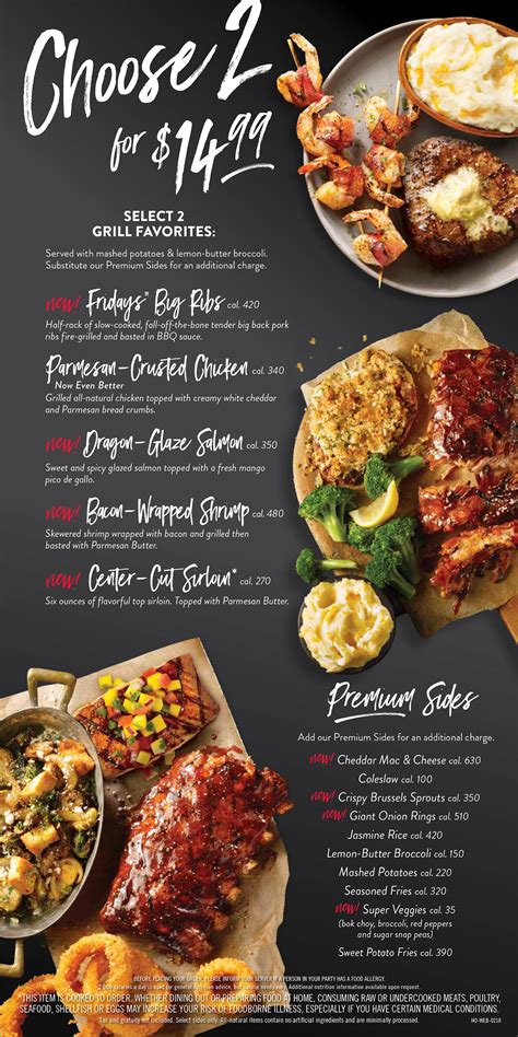 Tgi Fridays Menu Prices 2022