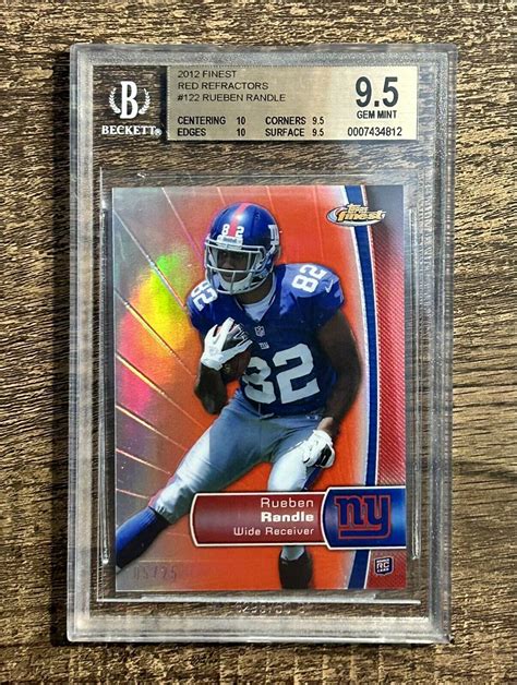 2012 Topps Finest Red Refractor 25 David Wilson 106 RC BGS 9 5 Gem