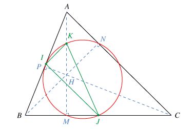 Triangle rectangle théorème des milieux et cercle circonscrit