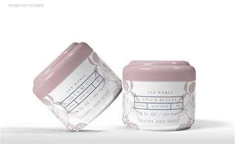 Premium PSD Cosmetics Face Creme Jar Mockup