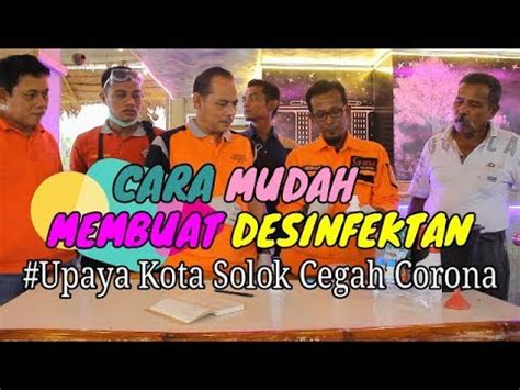 Cara Mudah Membuat Desinfektan Youtube