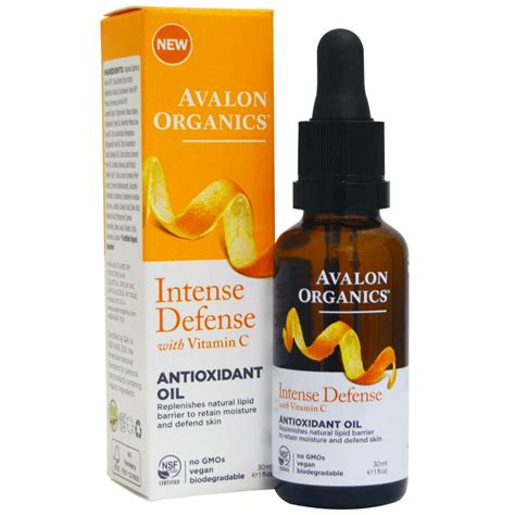 Avalon Organics Intense Defense With Vitamin C Antioxidant Oil 1 Fl Oz