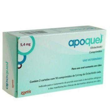 Apoquel 5 4mg 20 comprimidos Zoetis Dermatológico Pet Magazine Luiza