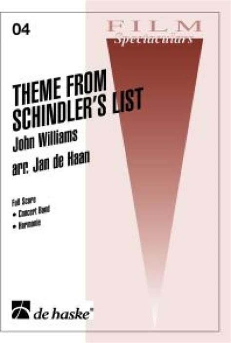 Theme From Schindlers List Williams John Partition