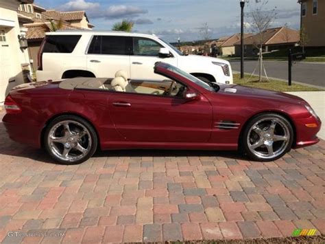 Storm Red Metallic 2007 Mercedes Benz Sl 550 Roadster Exterior Photo