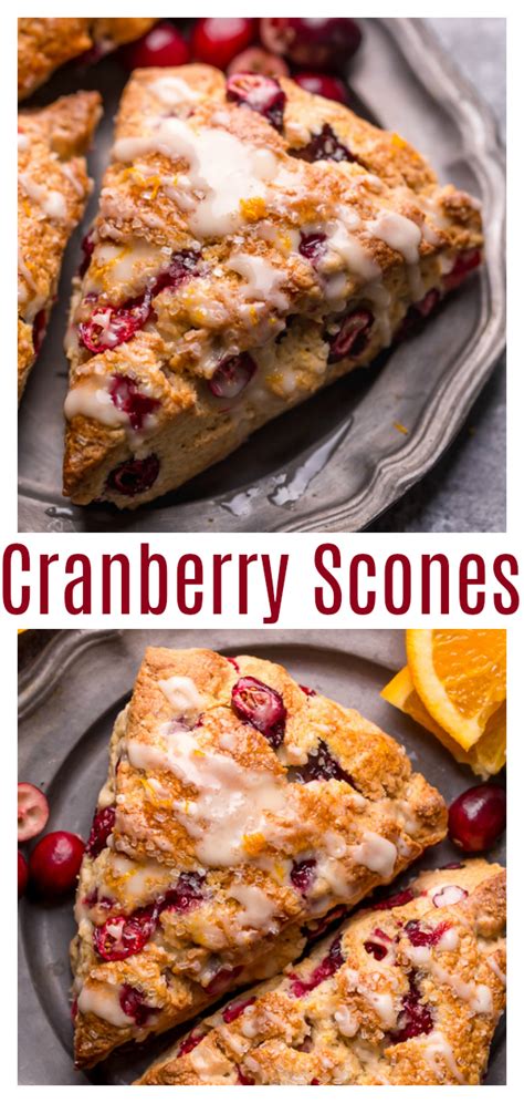 Bakery Style Cranberry Orange Scones Baker By Nature