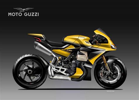 Concepto De Moto Guzzi V100 Le Mans De Oberdan Bezzi Imágenes De