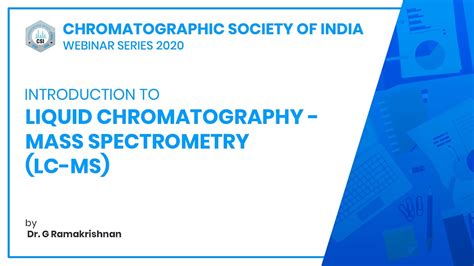 Introduction To Lcms Liquid Chromatography Mass Spectrometry Csi