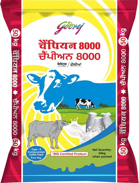 Godrej Champion 8000 Cattle Feed 50 Kg All Life Stages Pellet